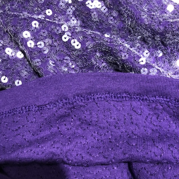 Old Navy Purple Sequin Tank Top Size XSmall - Picture 7 of 9